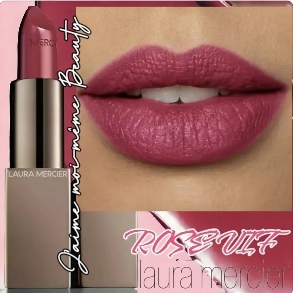 Laura Mercier Rouge Essential Silky Creme Lipstick Rose VIF (Bright Berry Pink)